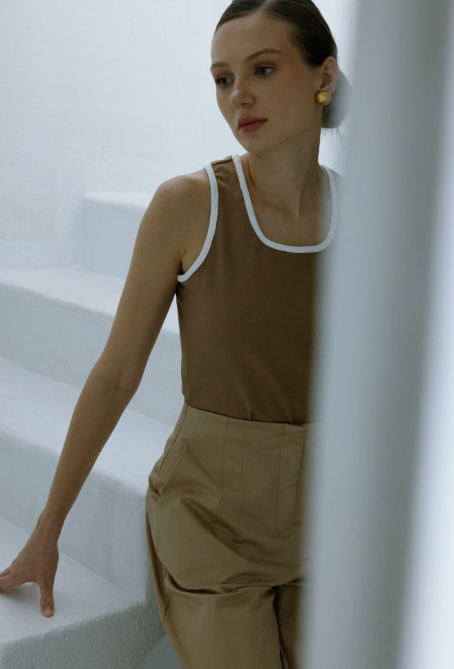 NORA CAMEL BLOUSE