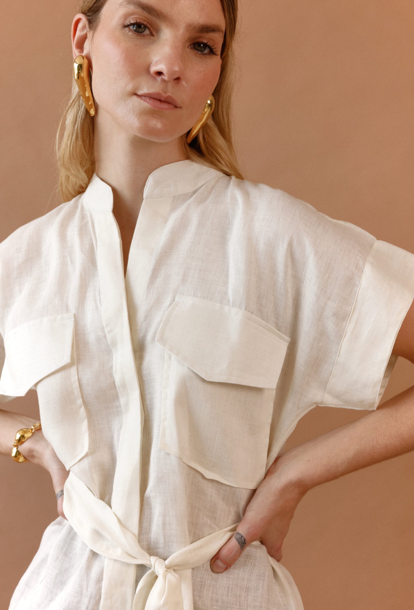 CAMEL MARGARITA BLOUSE