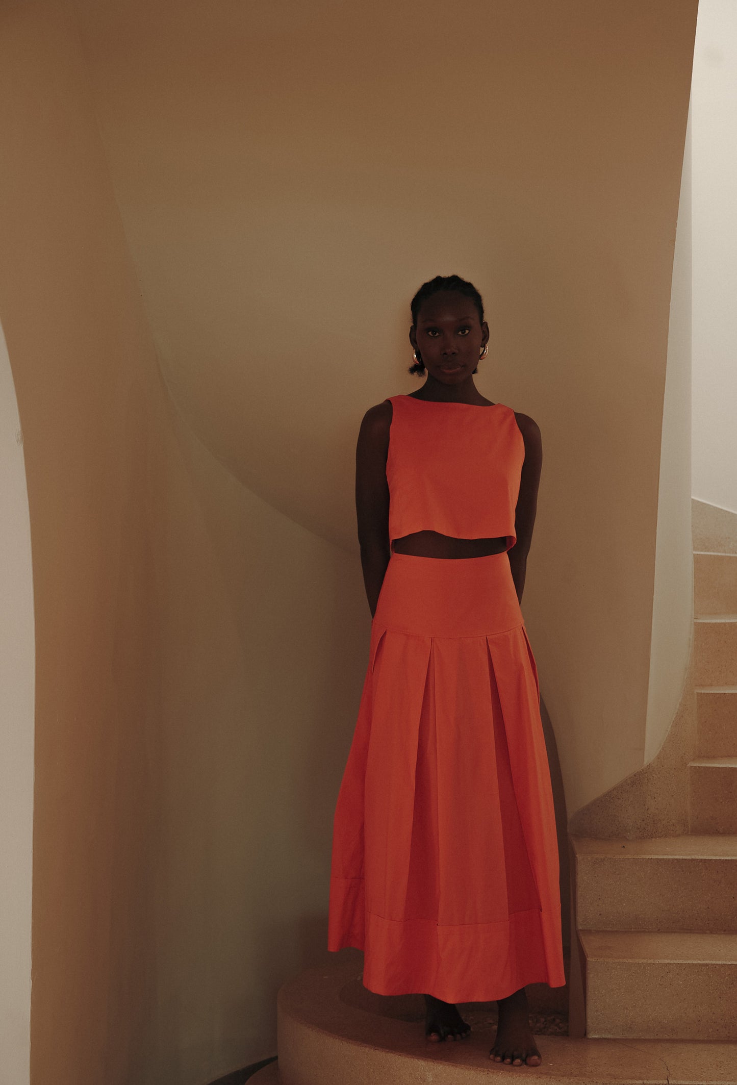 SALOME PEACH SKIRT