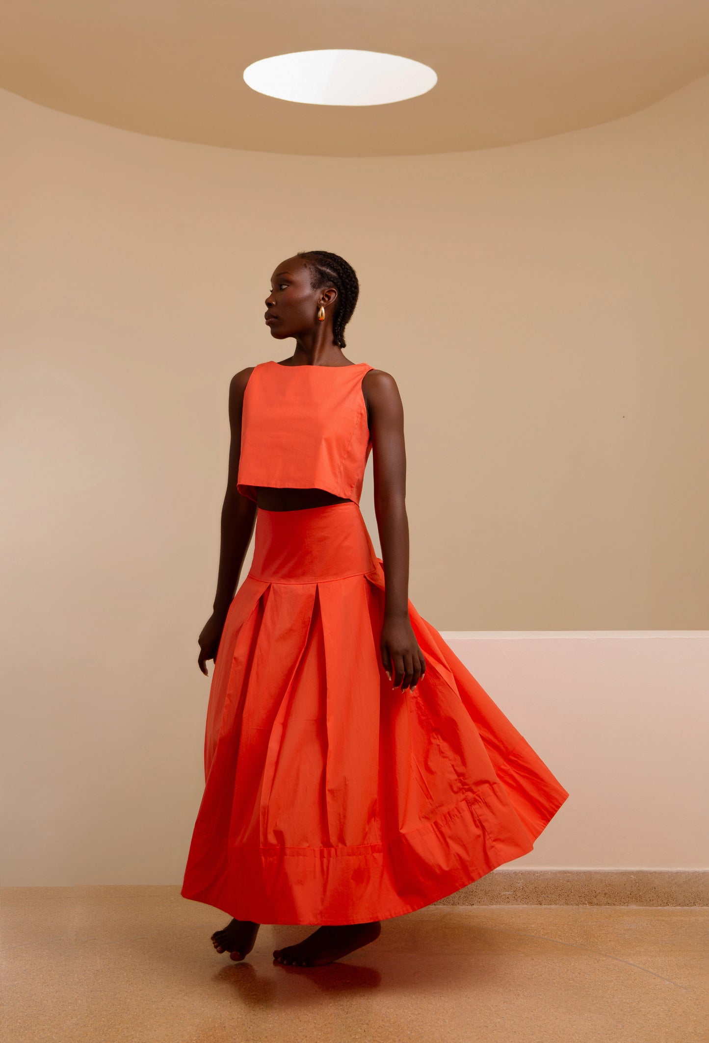 SALOME PEACH SKIRT
