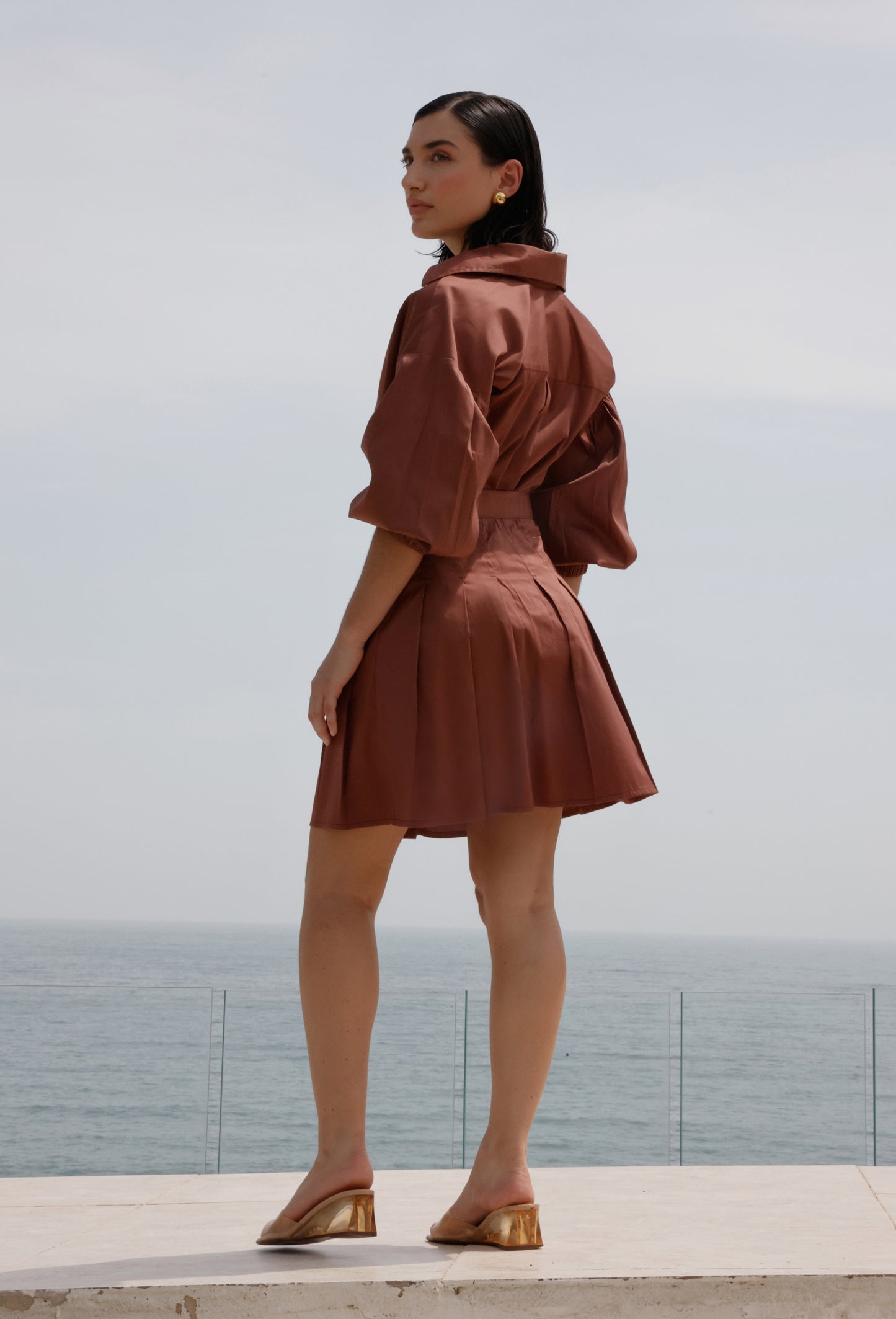 WHITE TERRACOTTA SKIRT