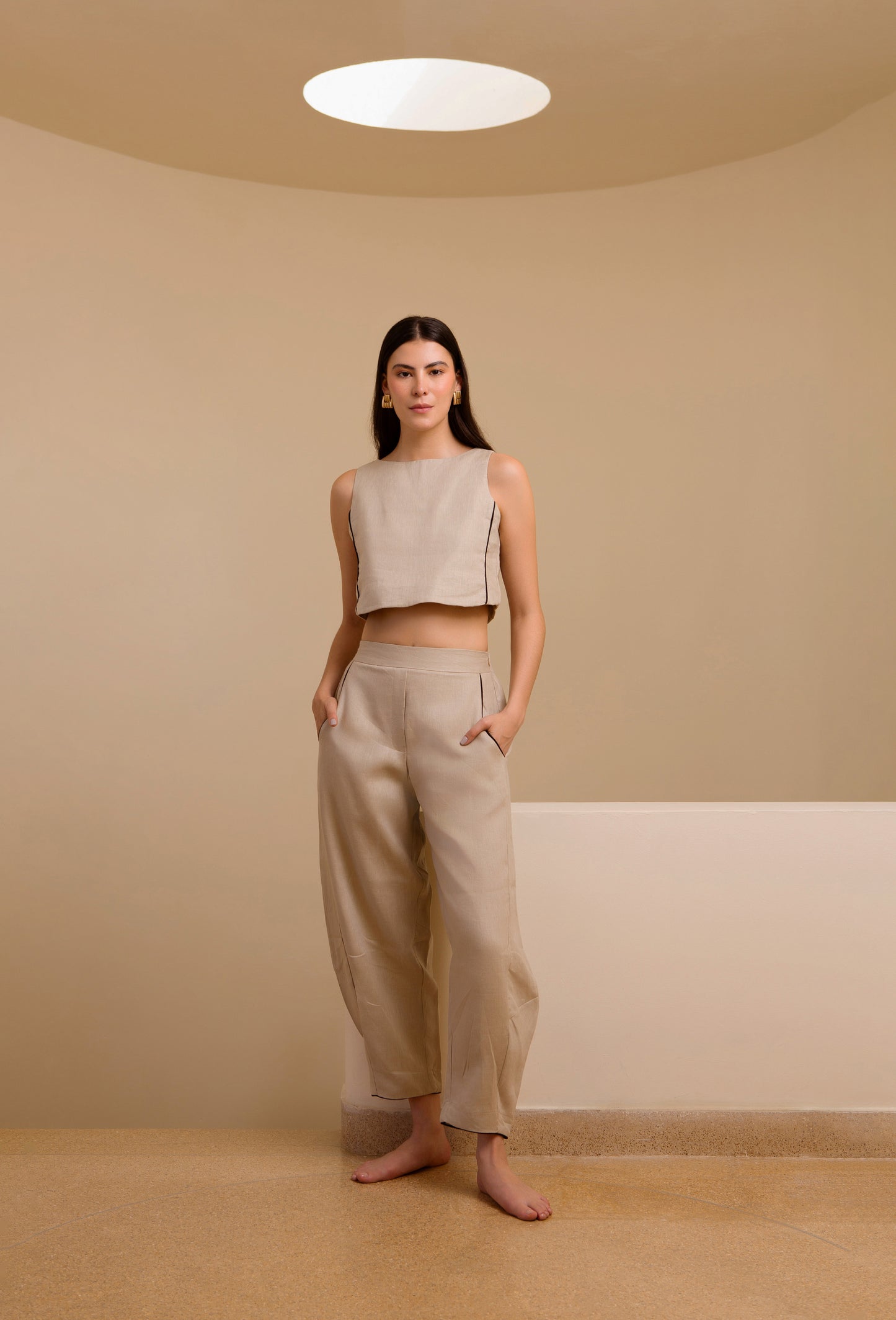 MAYRA CAMEL BLOUSE