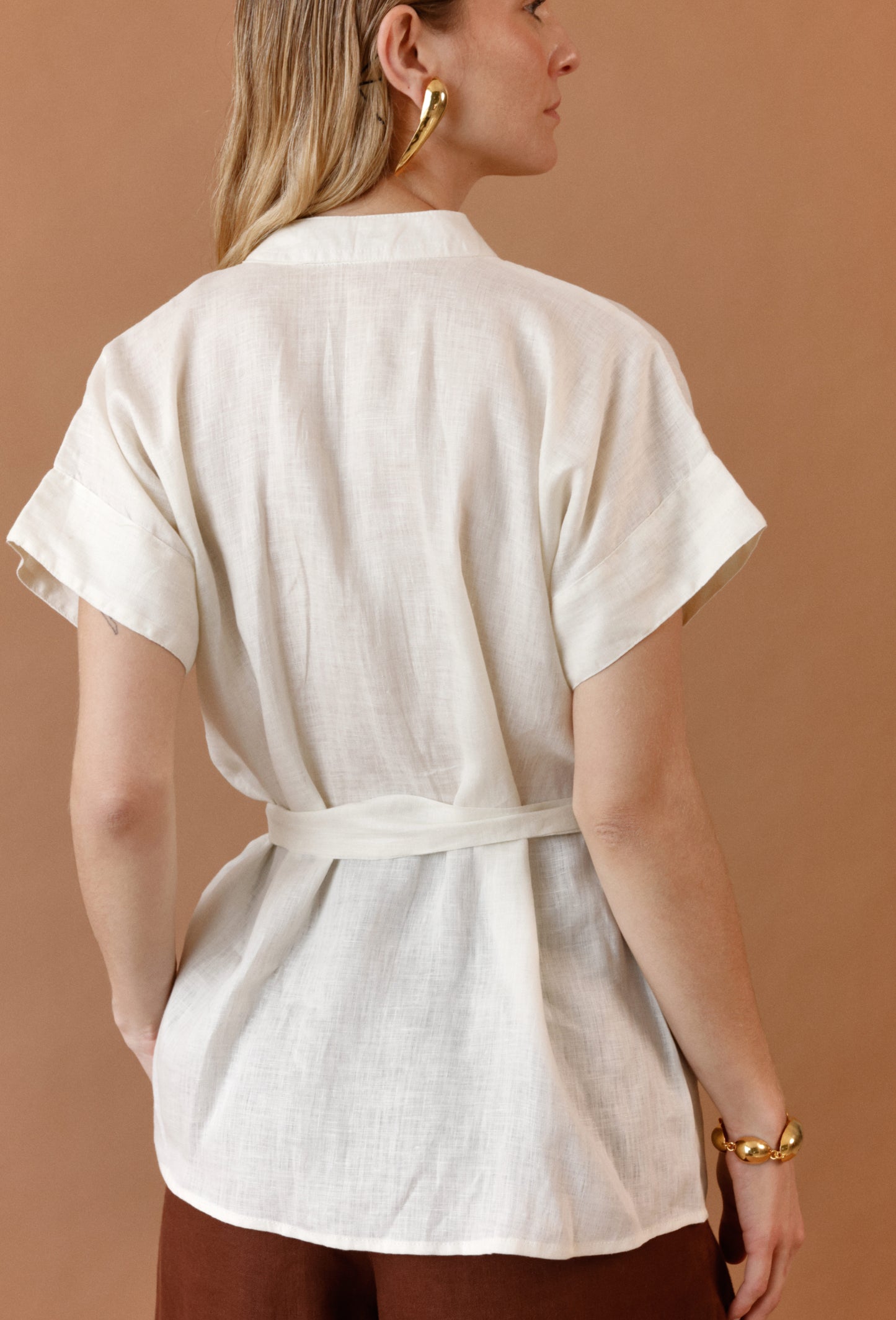 CAMEL MARGARITA BLOUSE