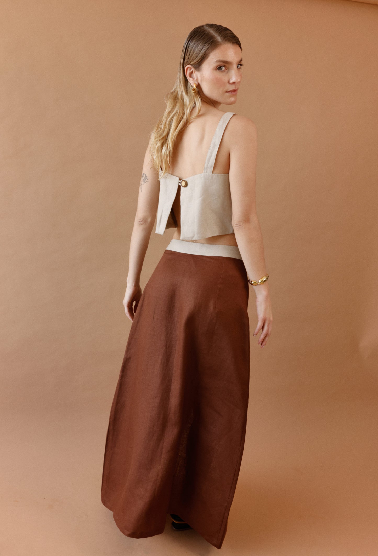 KATIA CROP TOP CAMEL