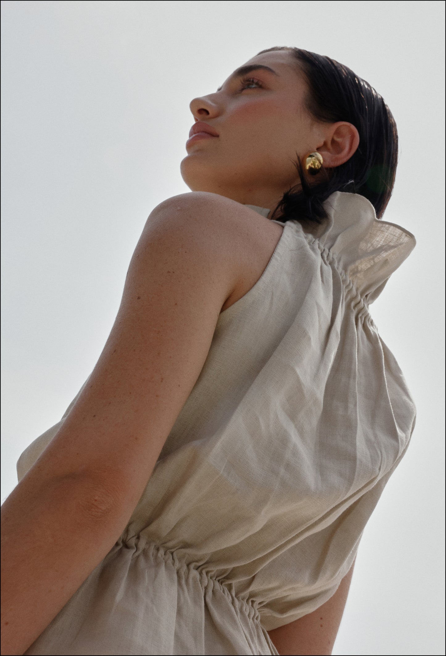 CLARA CAMEL BLOUSE