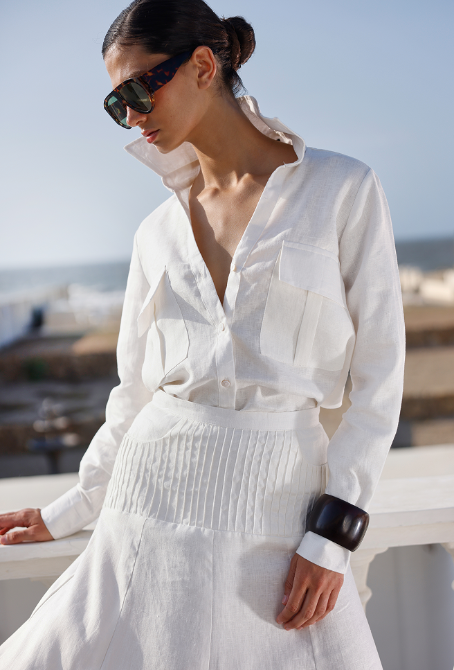 REBECA SKIRT WHITE