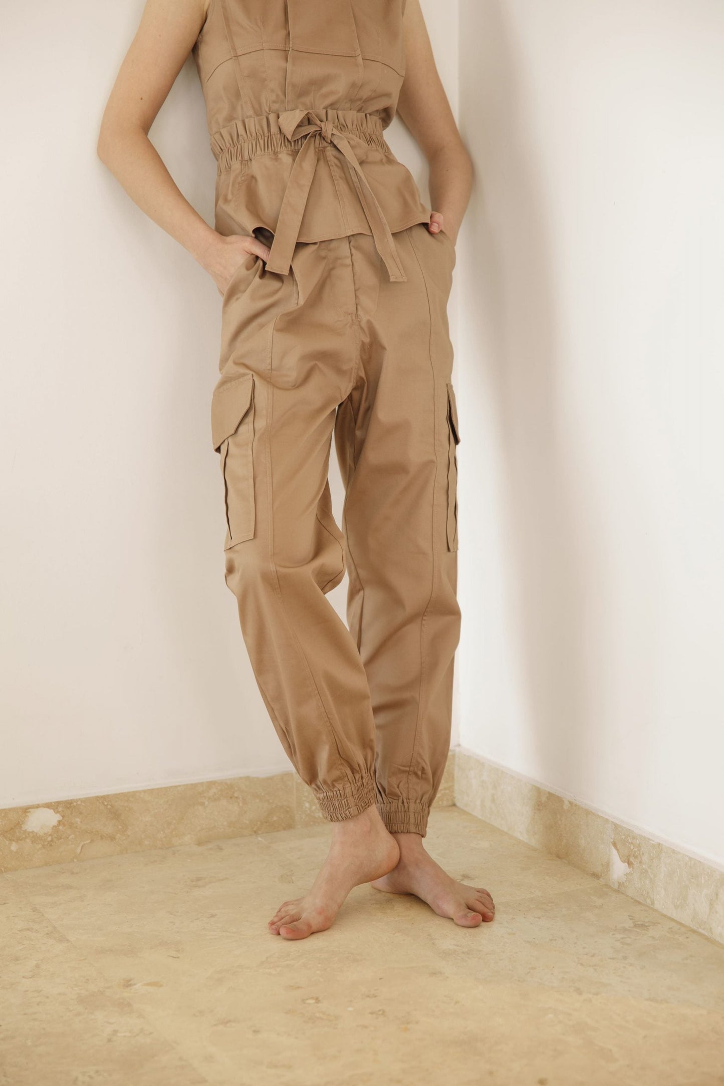 ORNELLA CAMEL PANTS