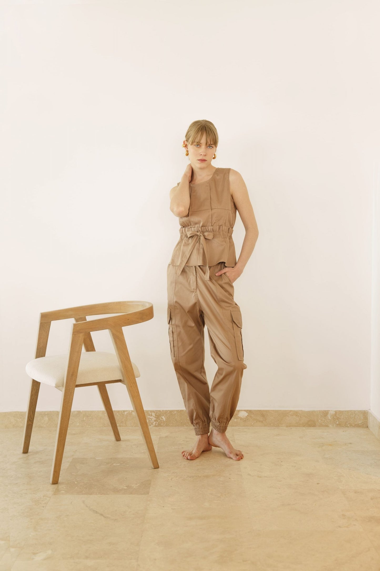 ORNELLA CAMEL PANTS