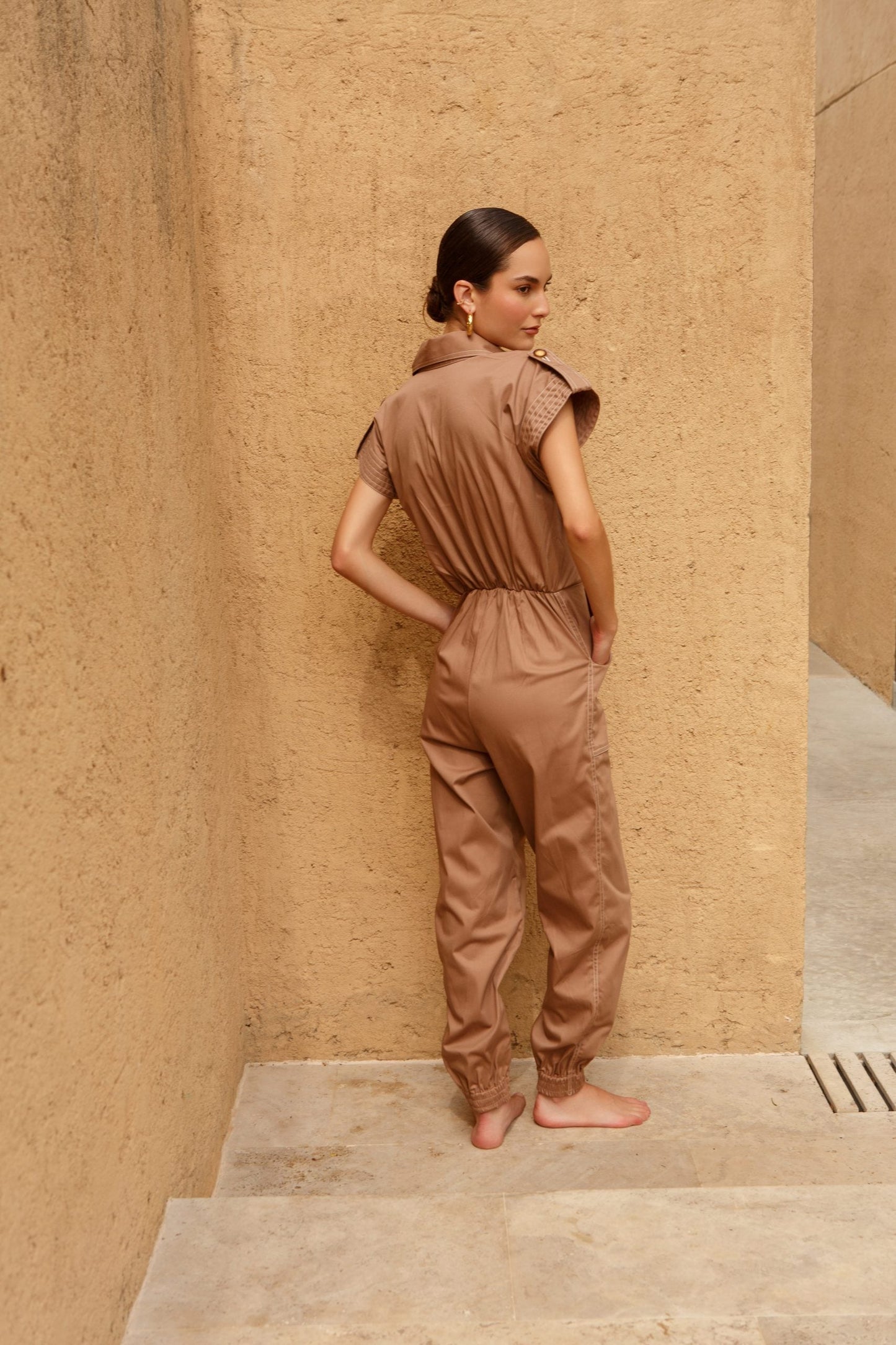 NADIA CAMEL JUMPSUIT