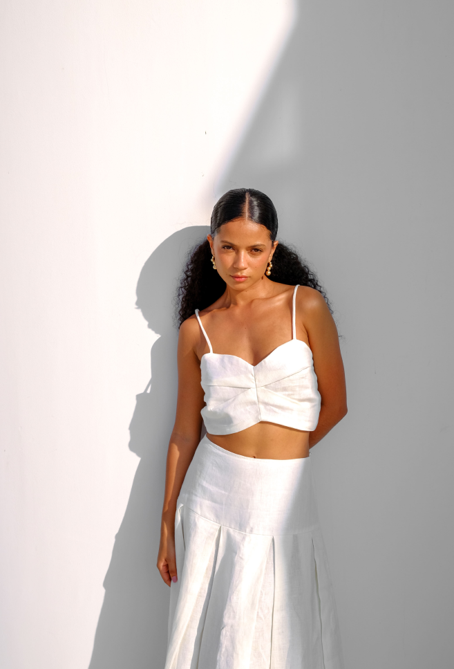 DAKOTA CROP TOP WHITE