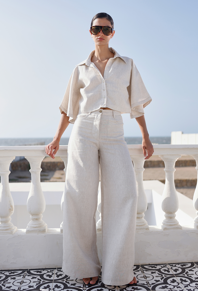 INES BLOUSE CAMEL
