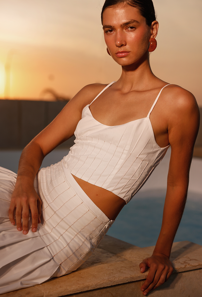 BRENDA CROP TOP WHITE