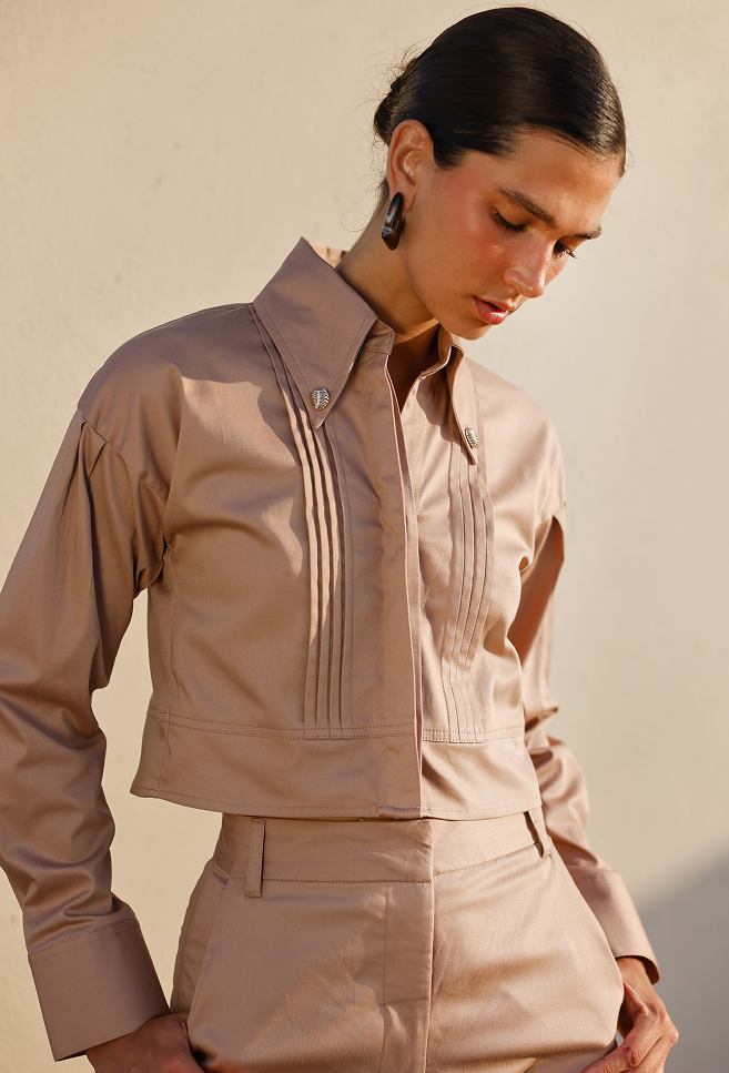 ALINA BLOUSE CAMEL
