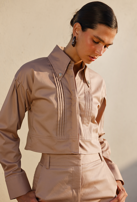ALINA BLOUSE CAMEL