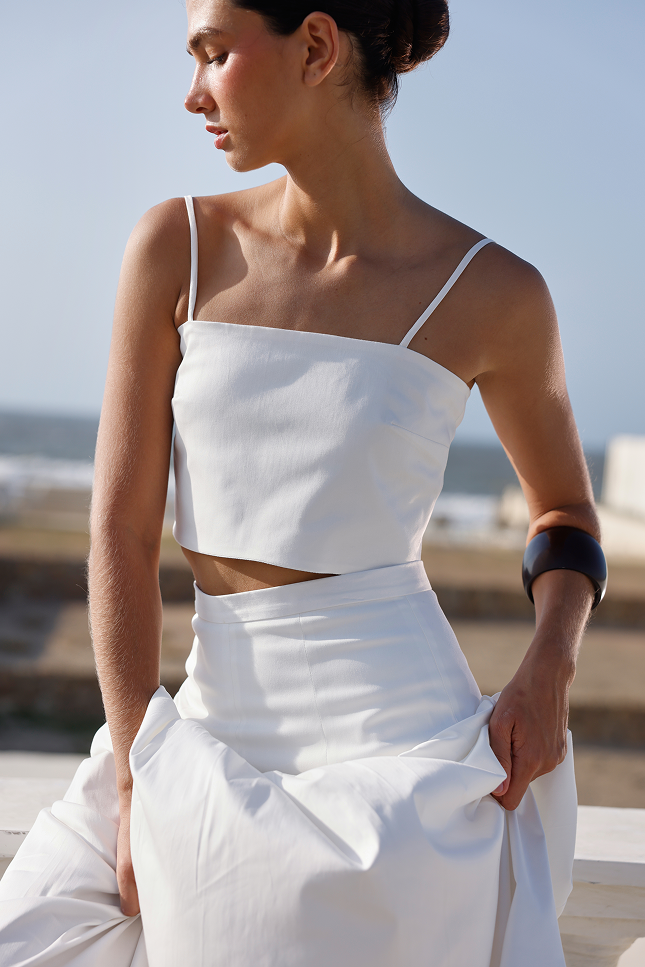 ALICIA CROP TOP WHITE
