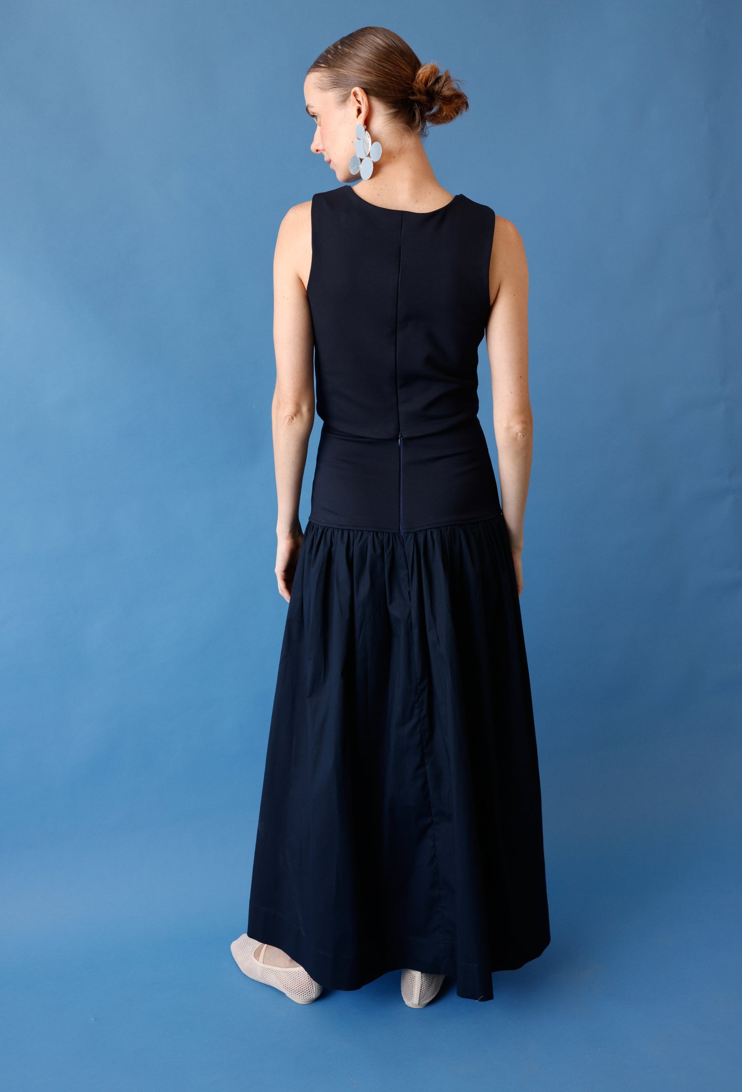 CLEO CROP TOP NAVY BLUE