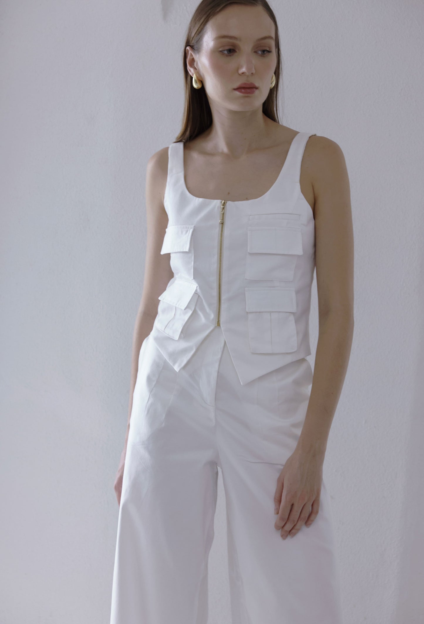 ADELA VEST WHITE