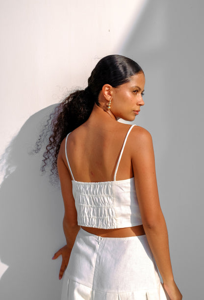DAKOTA CROP TOP WHITE