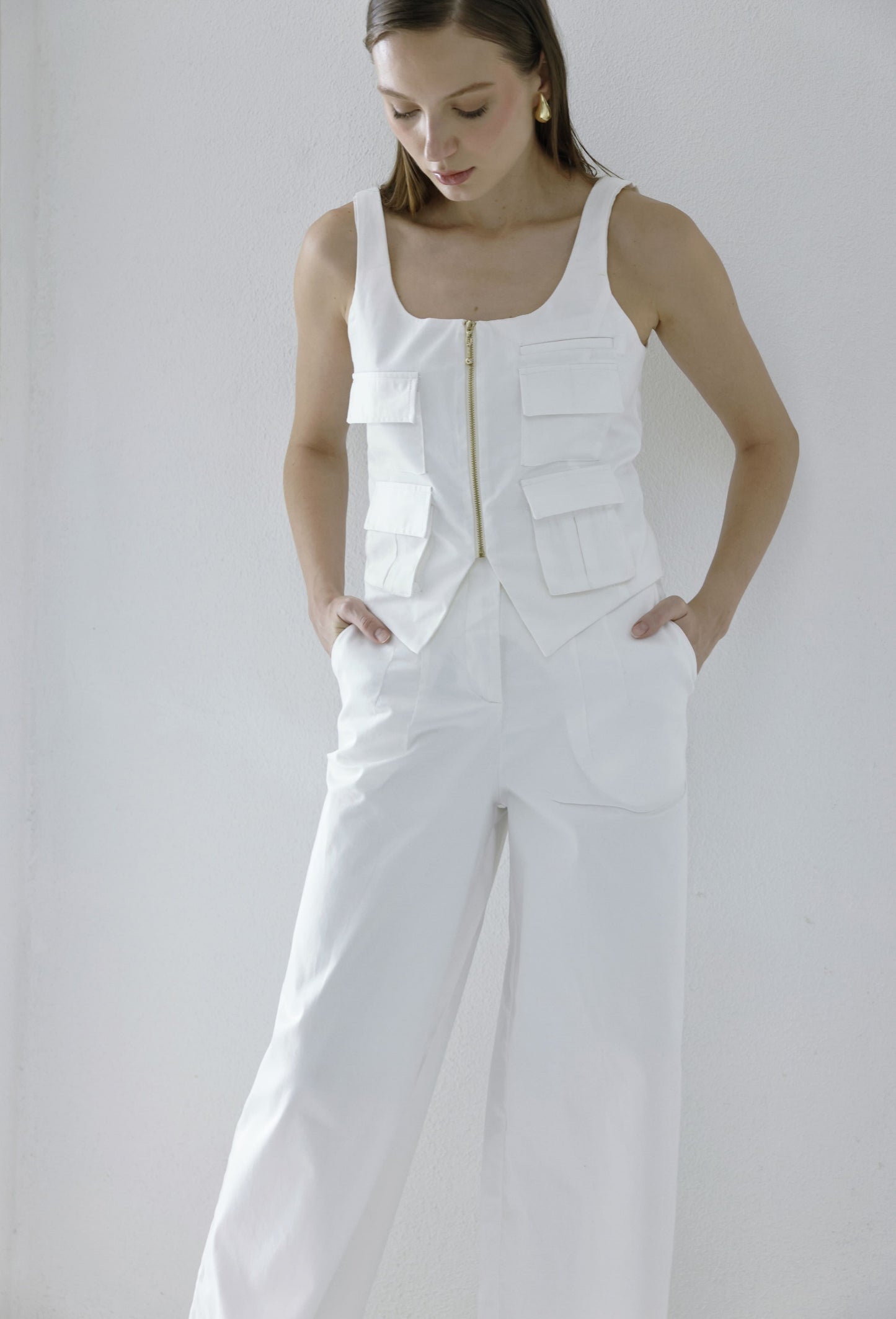 ADELA VEST WHITE