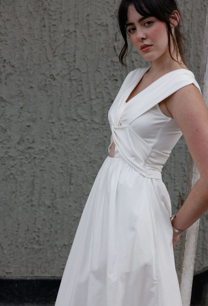 ENORA DRESS WHITE