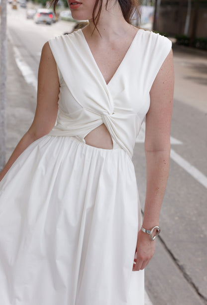 ENORA DRESS WHITE