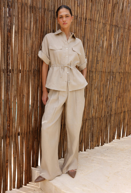 LAIA CAMEL BLOUSE