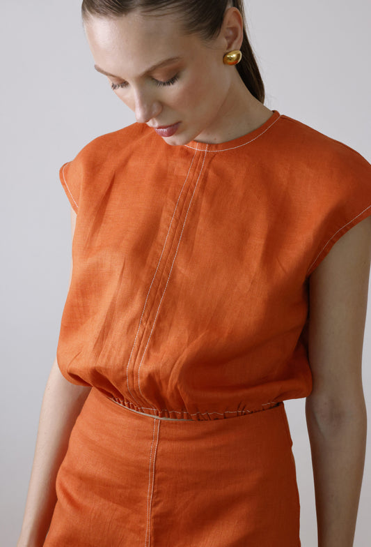 DAVINIA BLOUSE ORANGE