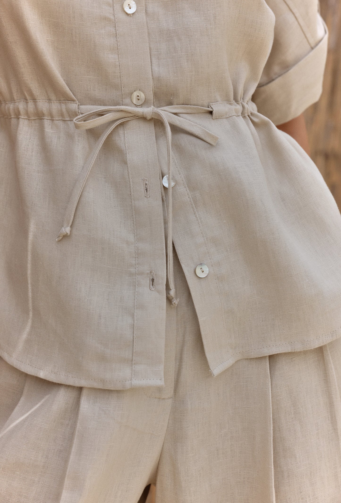 LAIA CAMEL BLOUSE