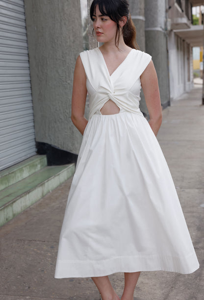 ENORA DRESS WHITE