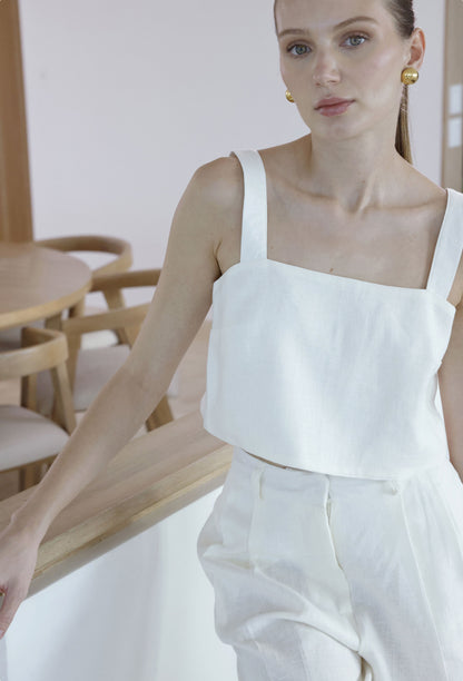 KATIA CROP TOP WHITE