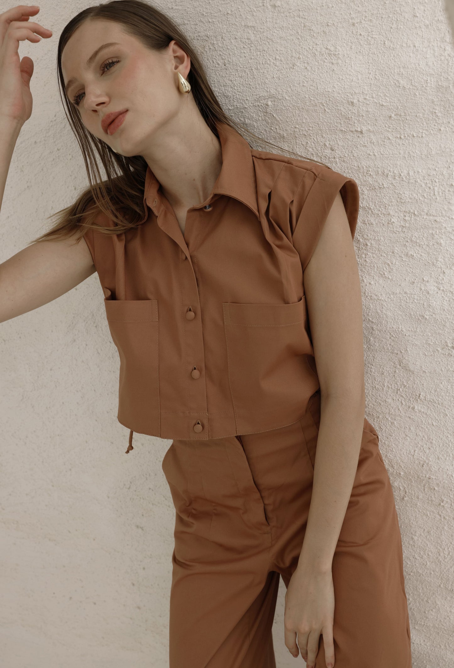 FREYA BLOUSE TERRACOTTA