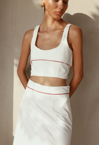 MELBA CROP TOP WHITE