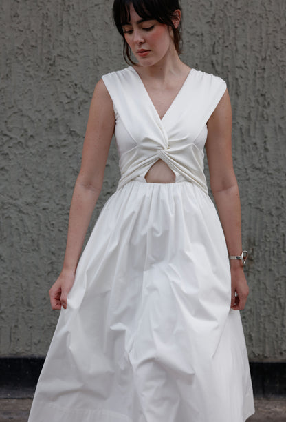 ENORA DRESS WHITE