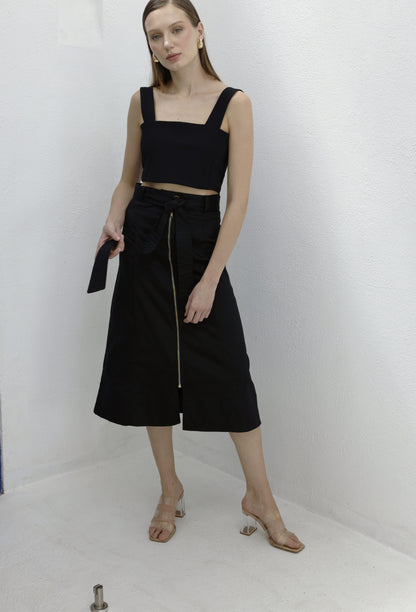 PERLA SKIRT BLACK