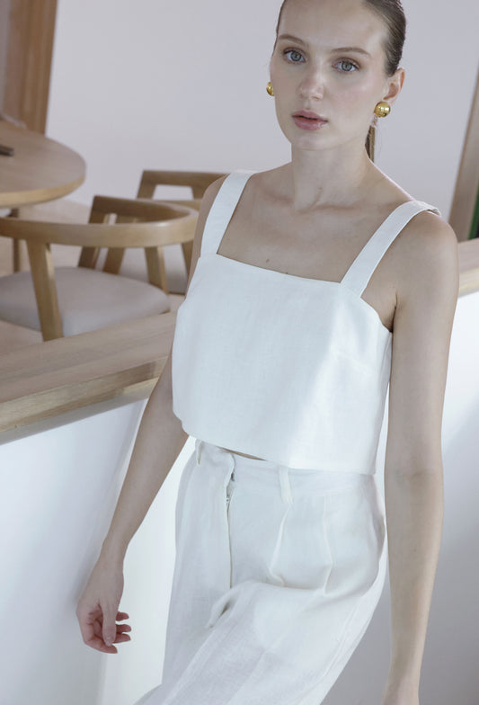 KATIA CROP TOP WHITE