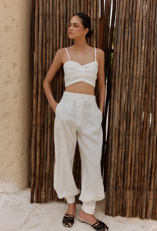 CASSANDRA PANT WHITE