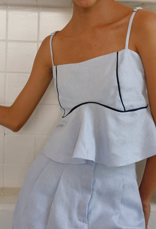 RITA BLOUSE BLUE
