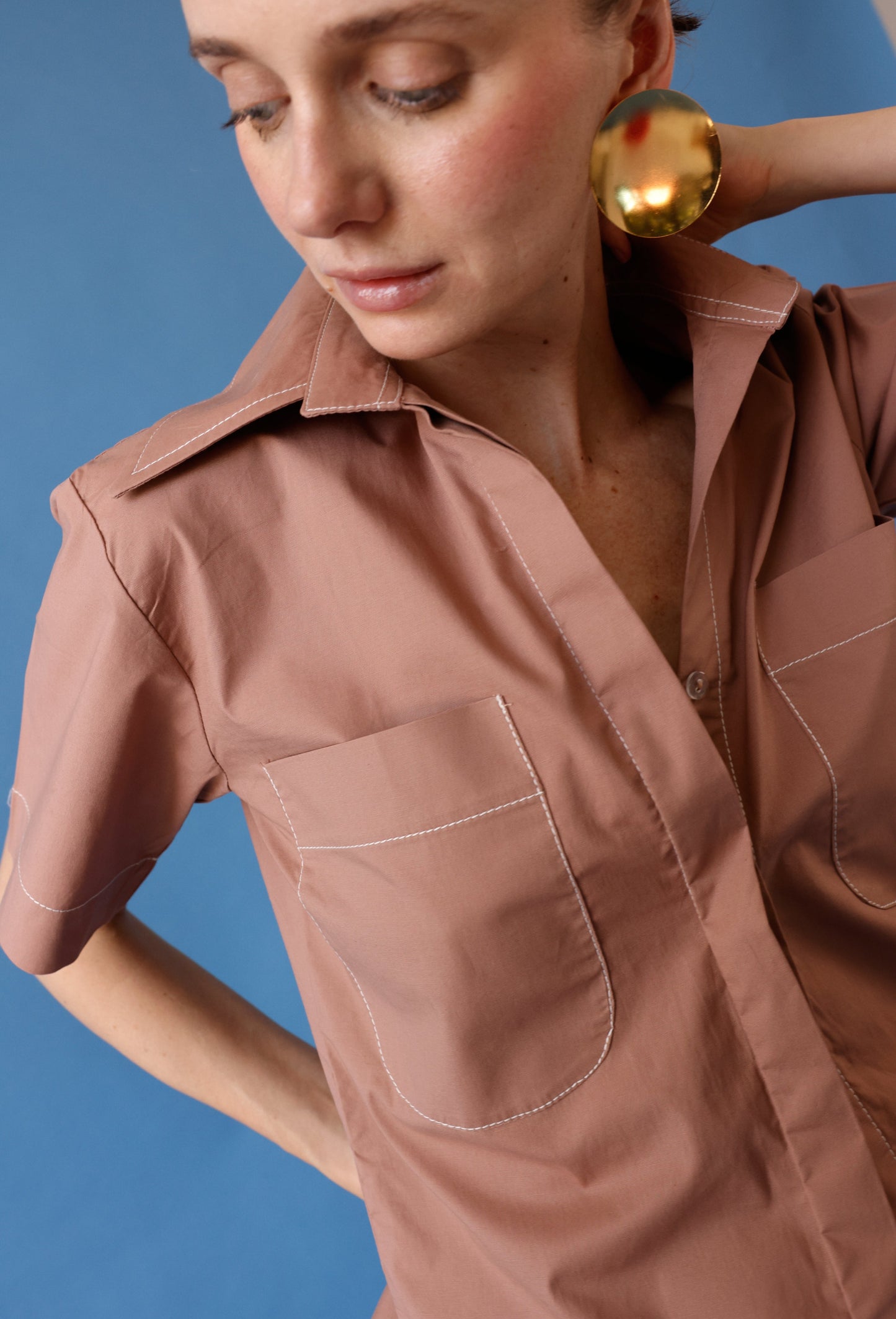 ARIADNA BLOUSE CAMEL