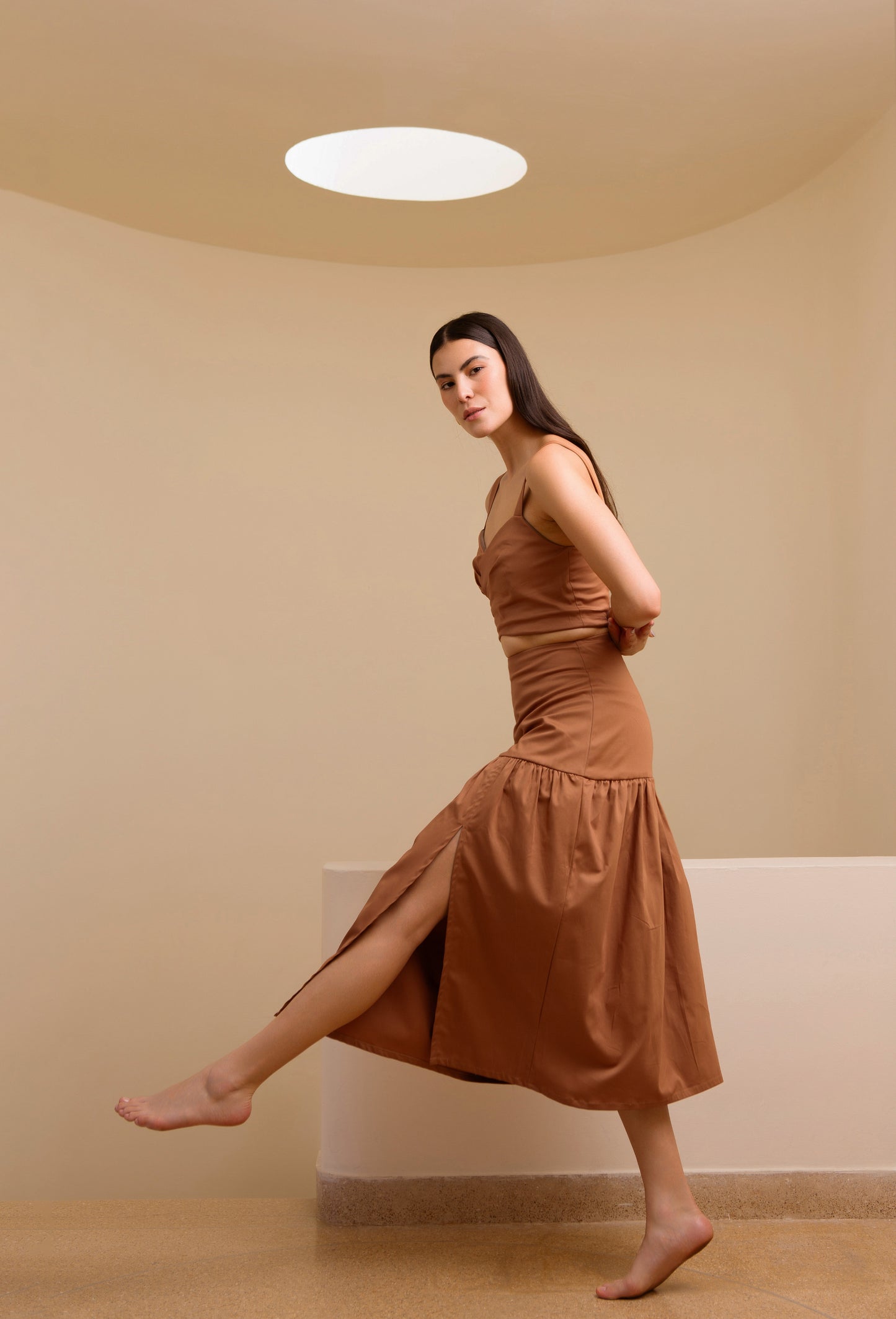 REBECA SKIRT BROWN