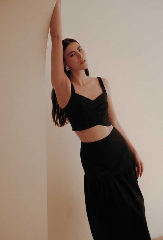 BELINDA CROP TOP BLACK