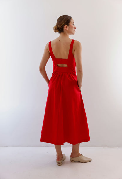 IRENE DRESS RED