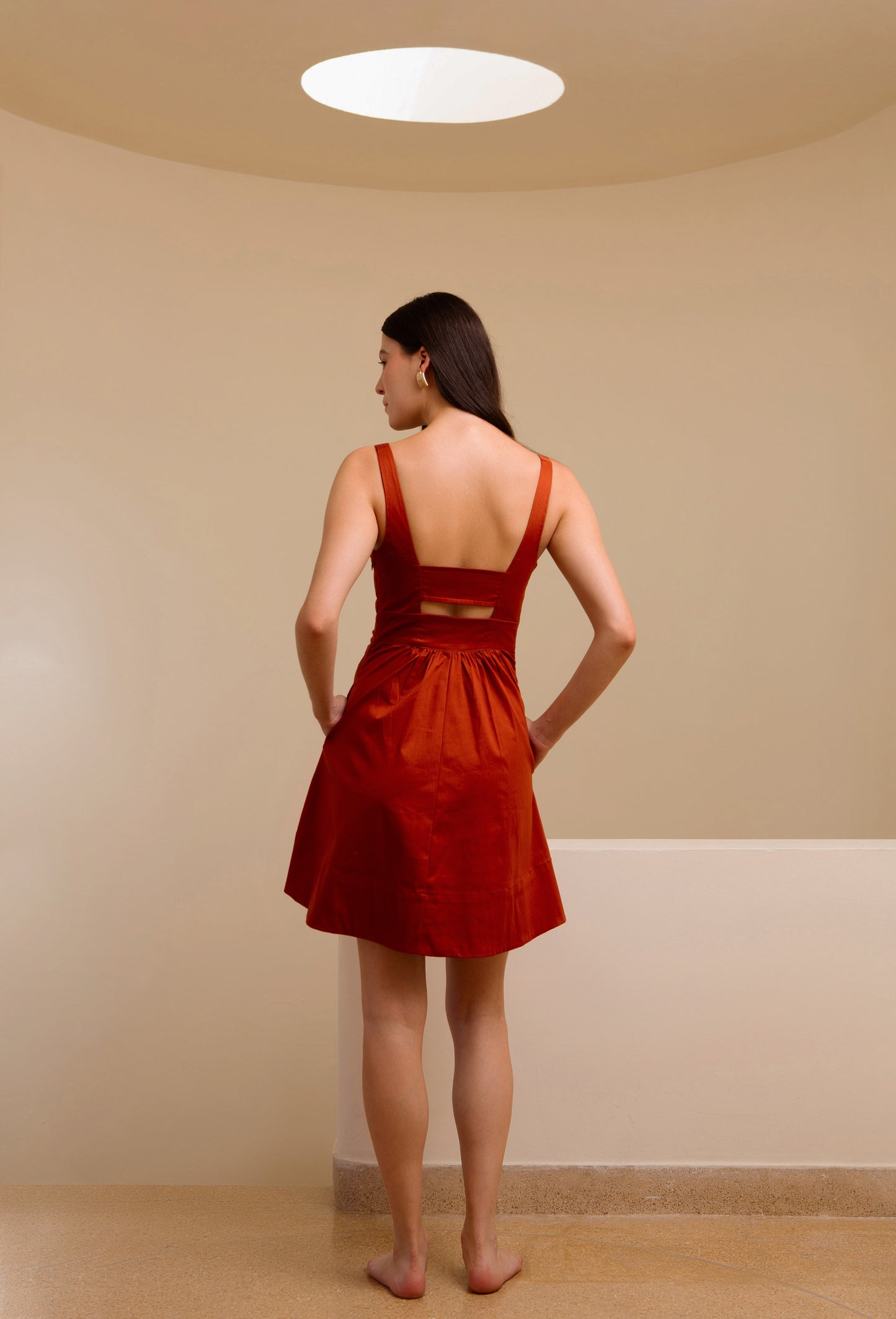 TERESA DRESS TERRACOTTA