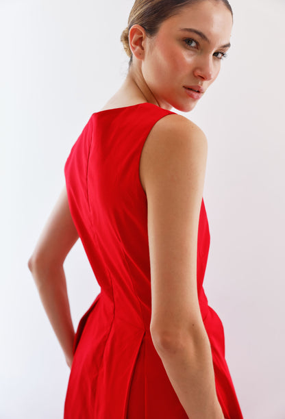 LORNA DRESS RED