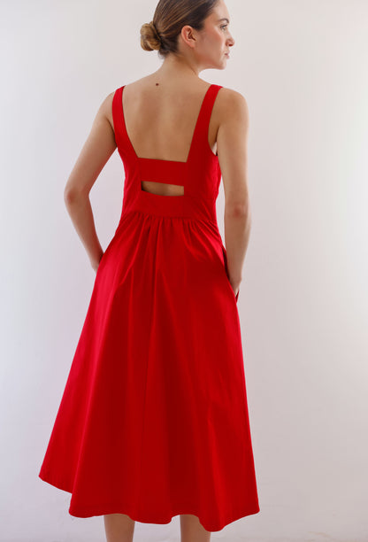 IRENE DRESS RED