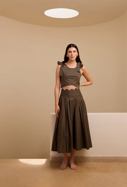 LARA SKIRT GREEN