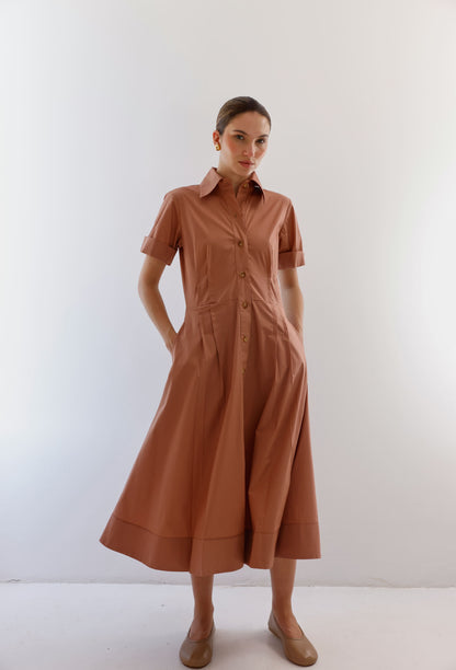 NATALIA DRESS CAMEL
