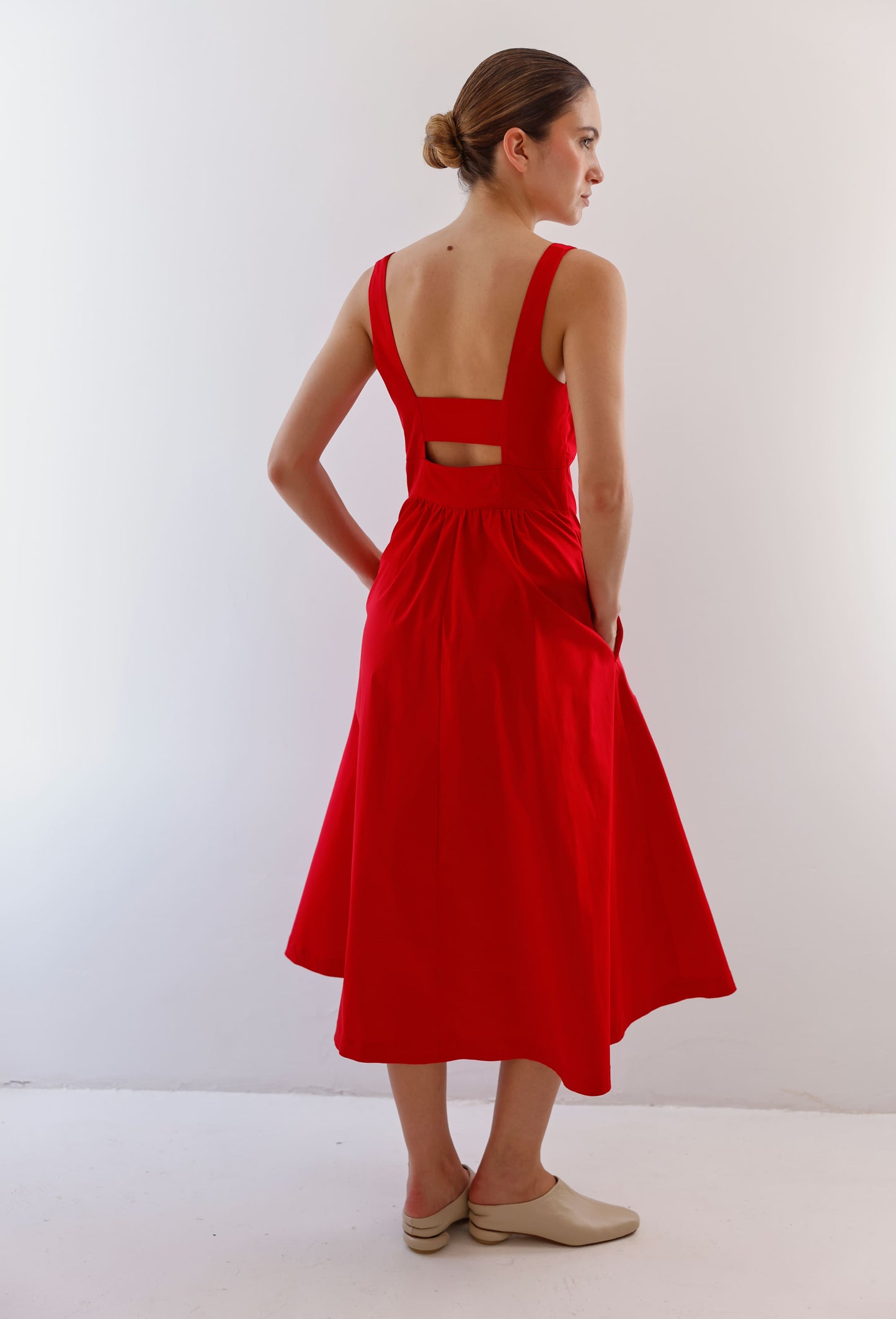 IRENE DRESS RED