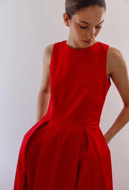 LORNA DRESS RED