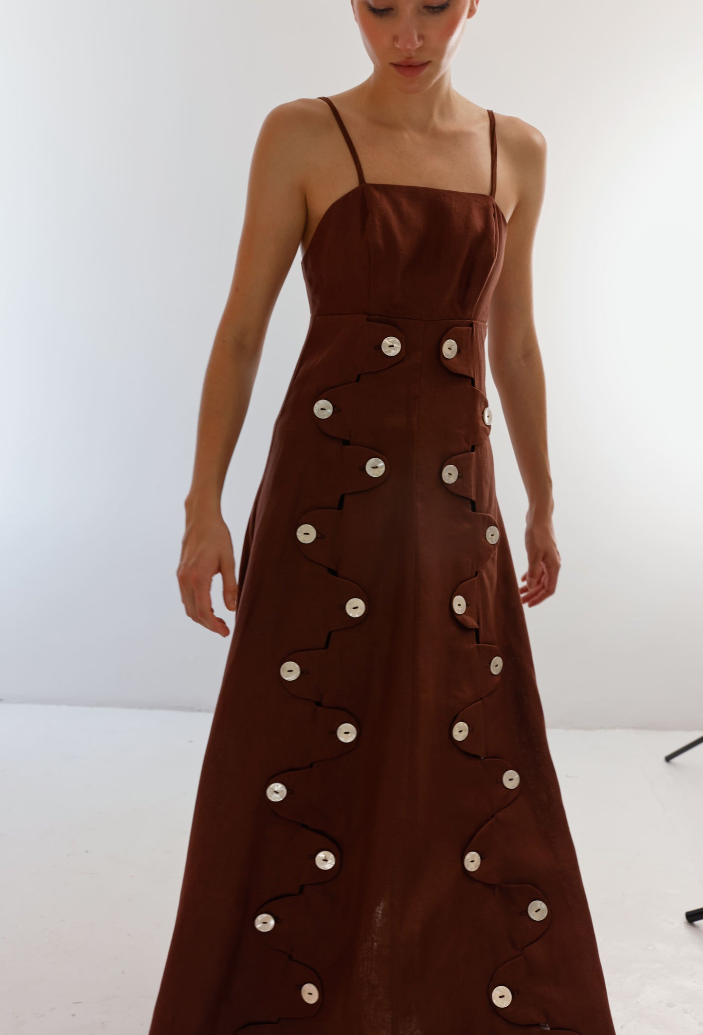 JULIETA DRESS BROWN