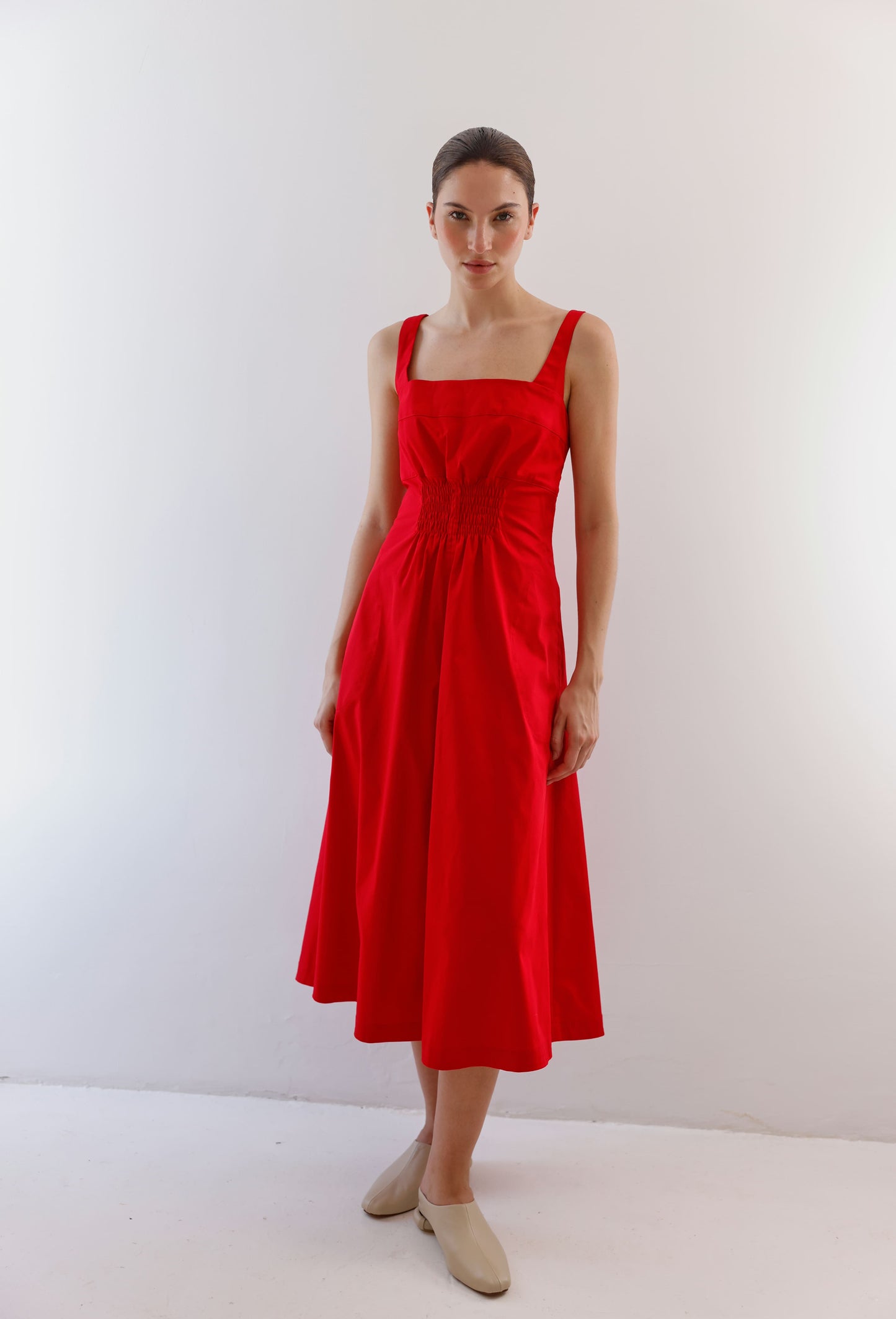 IRENE DRESS RED